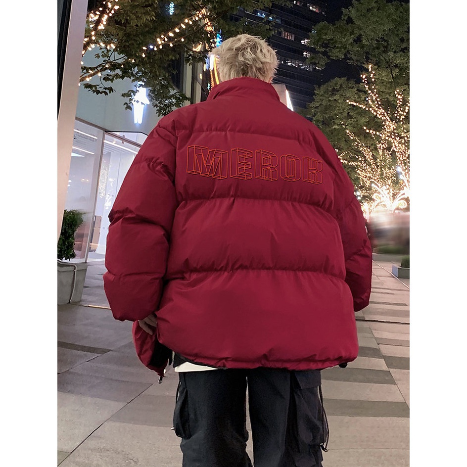 美式街头晋江棉服外套男冬季oversize面包服潮牌高级痞帅棉袄棉衣