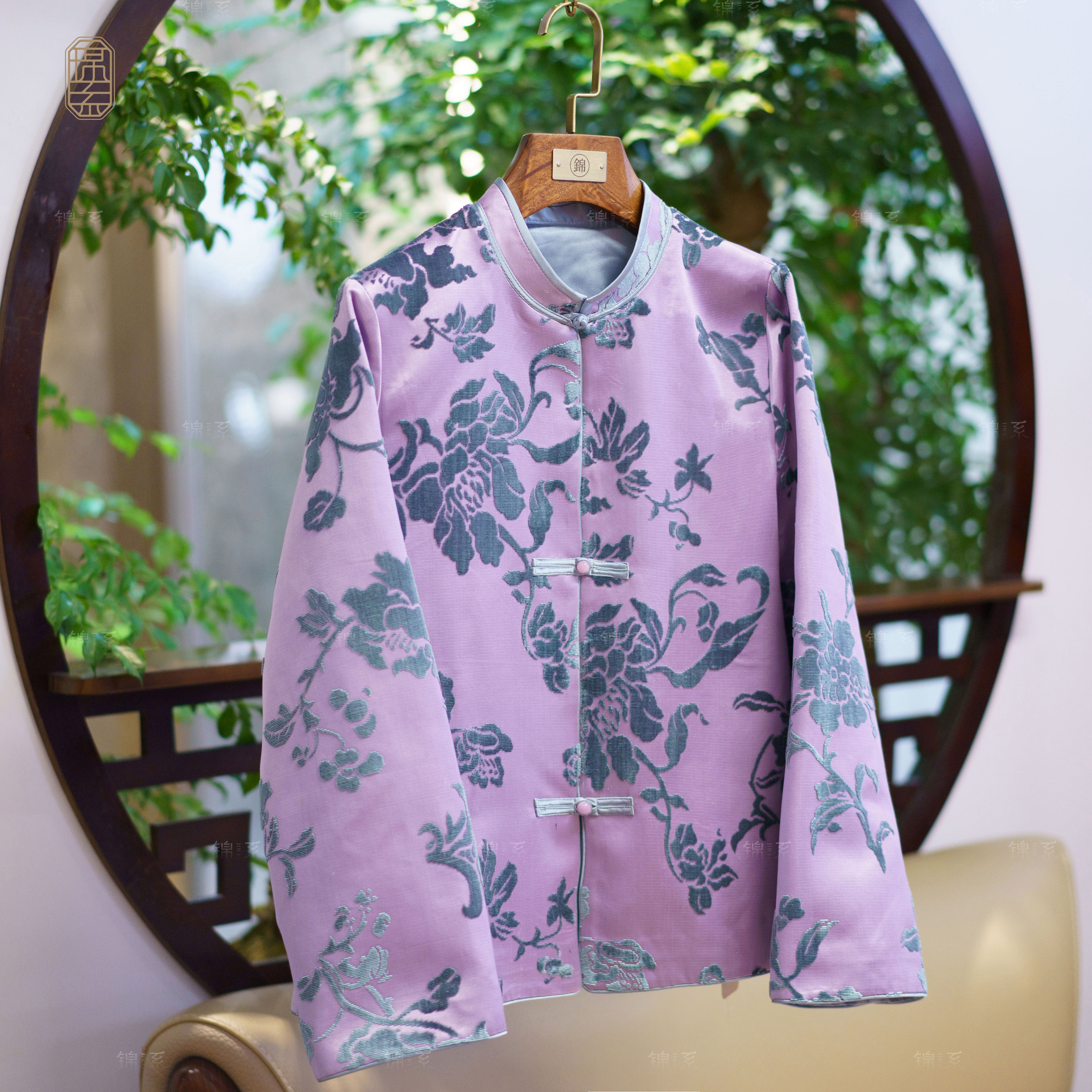 【锦·系】漳绒新中式国风桑蚕丝长袖外套E-382142-ZRD4166778