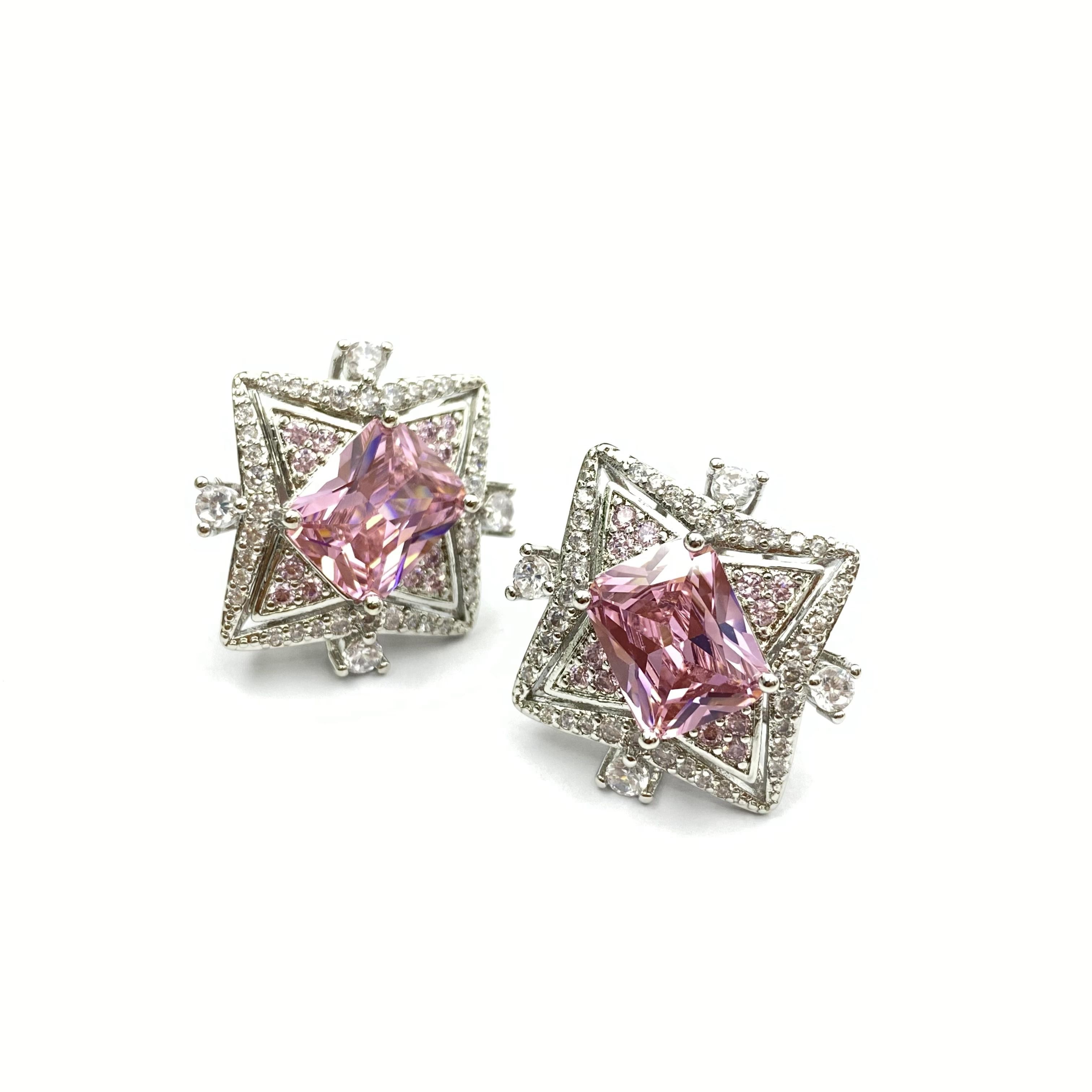 FF4HYM-30010 耳环 中古 满镶 高级 微镶