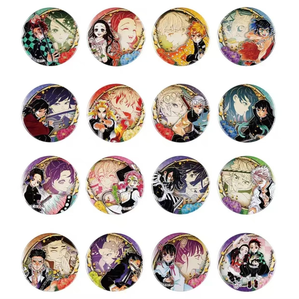 【鬼灭之刃】鬼灭之刃原画吧唧第6弹浮雕吧唧 【日谷代拆】