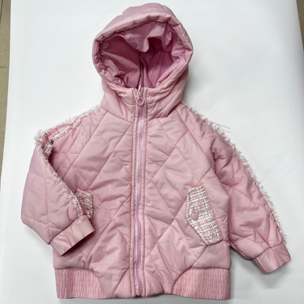 2号女童香风时尚休闲连帽棉服