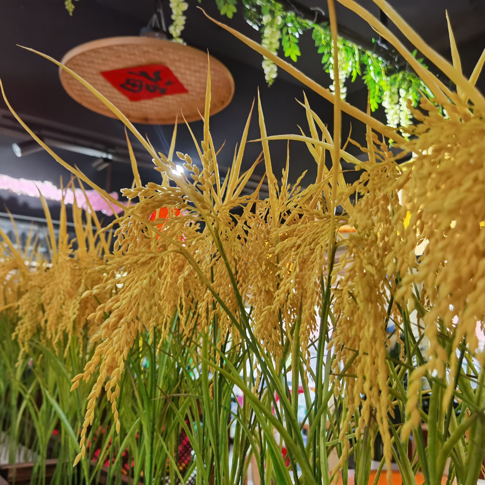 仿真水稻黄稻穗谷稻谷子假麦穗田园风五谷丰登装饰农家乐民宿干花