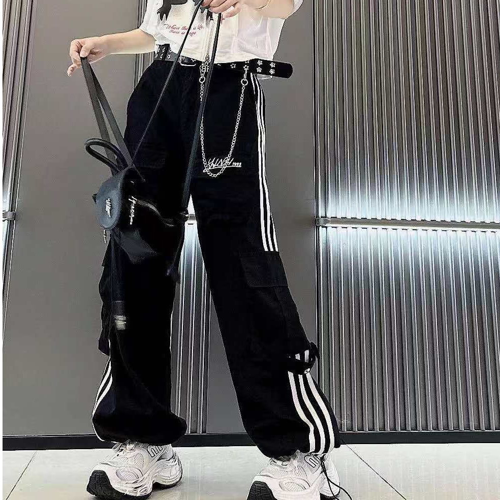 NH 2583酷帅三道杠刺绣工装裤