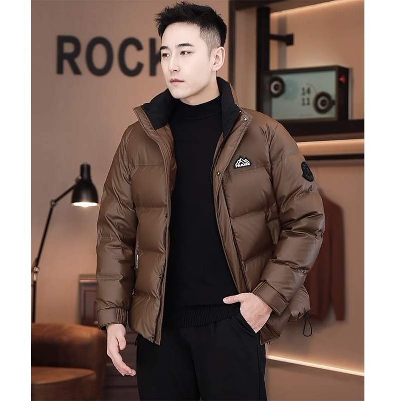 白鹅绒羽绒服100%男士冬季长款潮牌高档网红蓬羽2023加厚