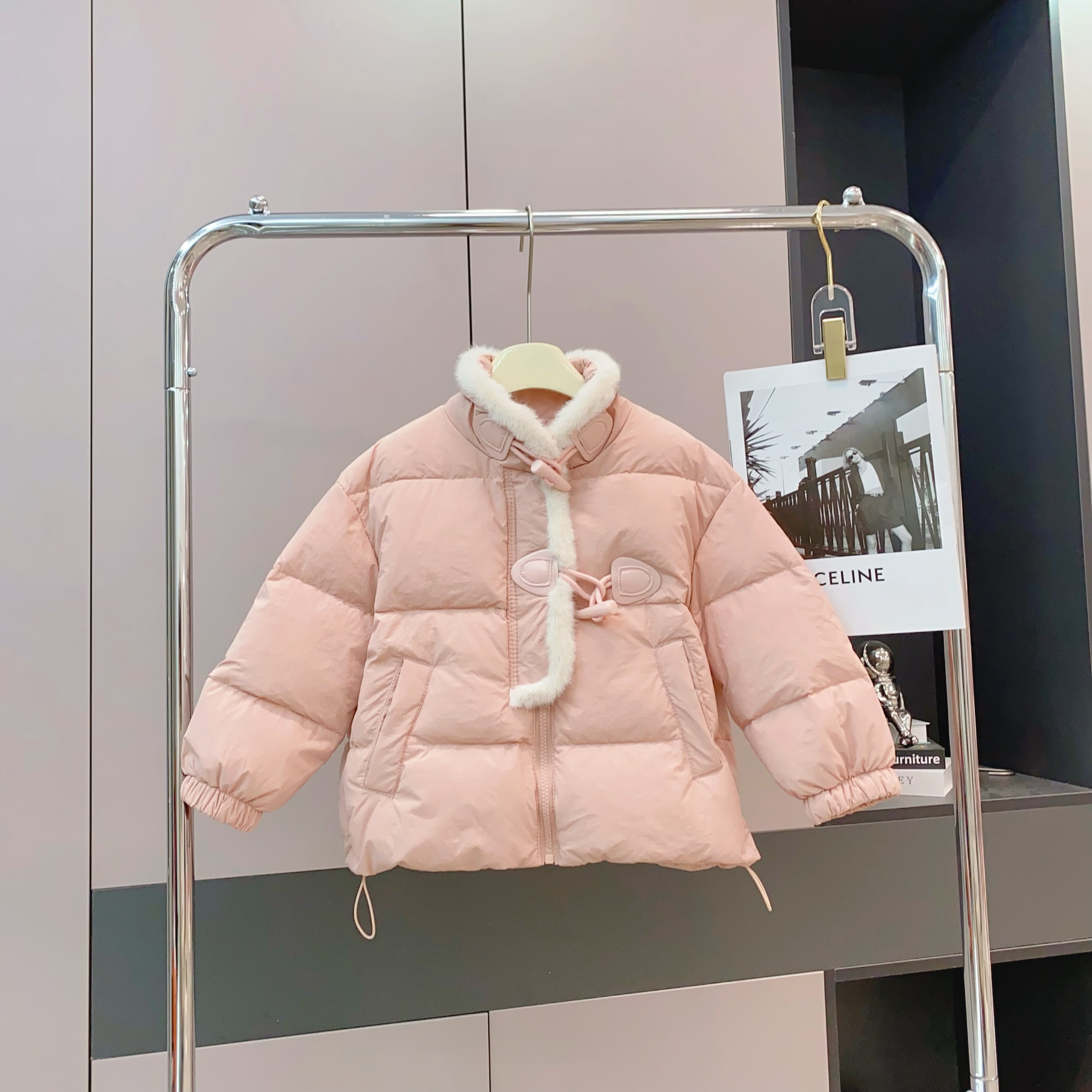 90白鸭绒女童装冬季时尚洋气国风羽绒服外套百搭潮流-Y1284