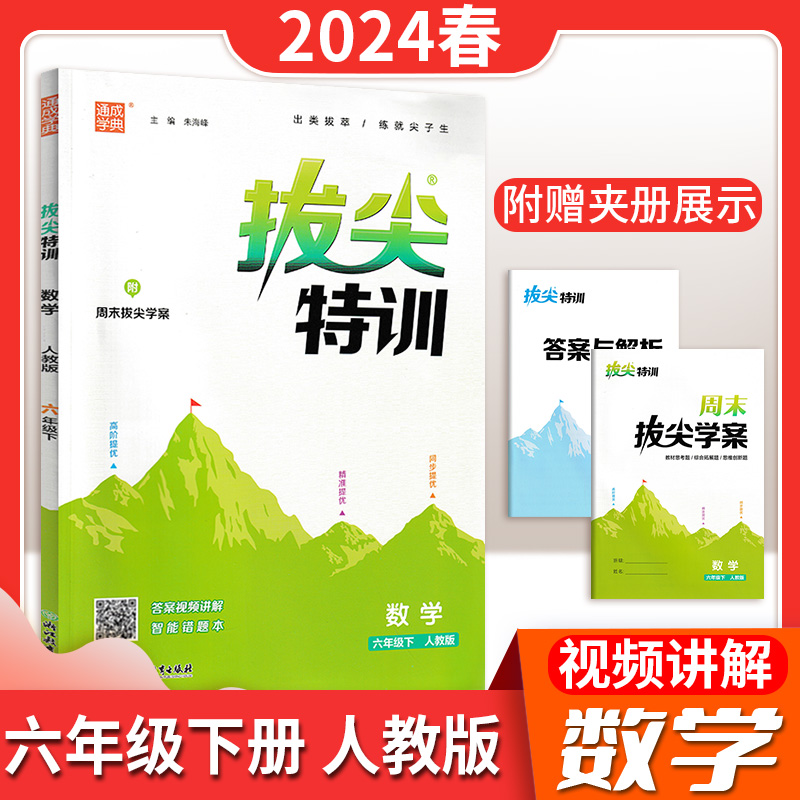 2024版通成学典小学拔尖特训123456年级语数英 同步训练上下册