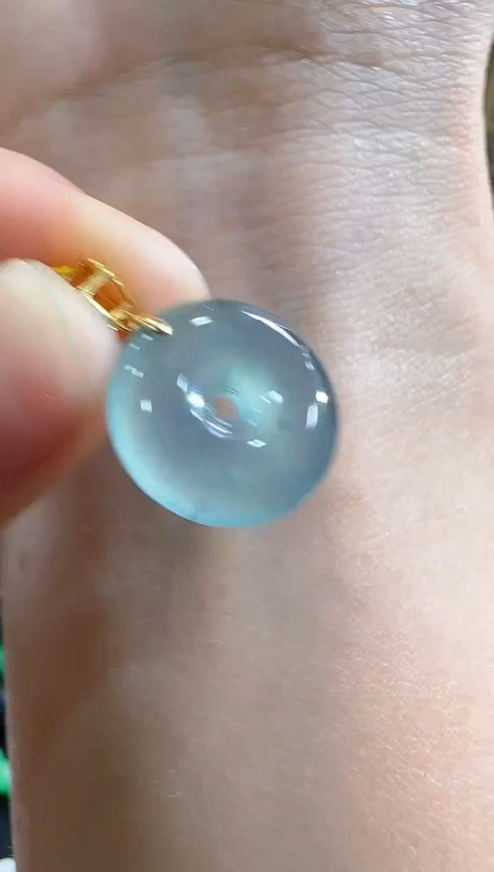 【闪购商品】翡翠吊坠(不含链)18K金镶嵌（多样性发货）