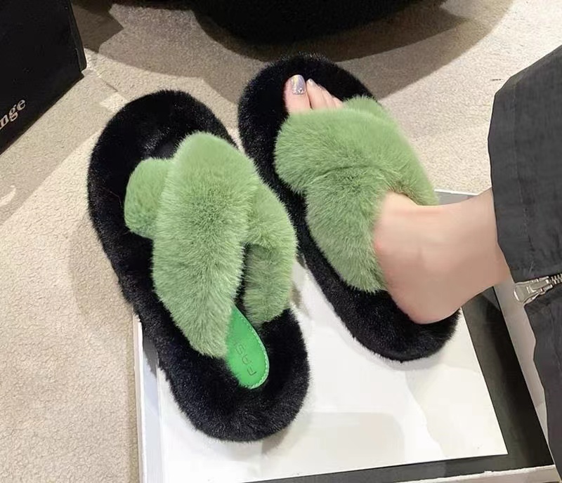 厚底毛毛拖鞋女外穿居家2023新款时尚网红拖鞋