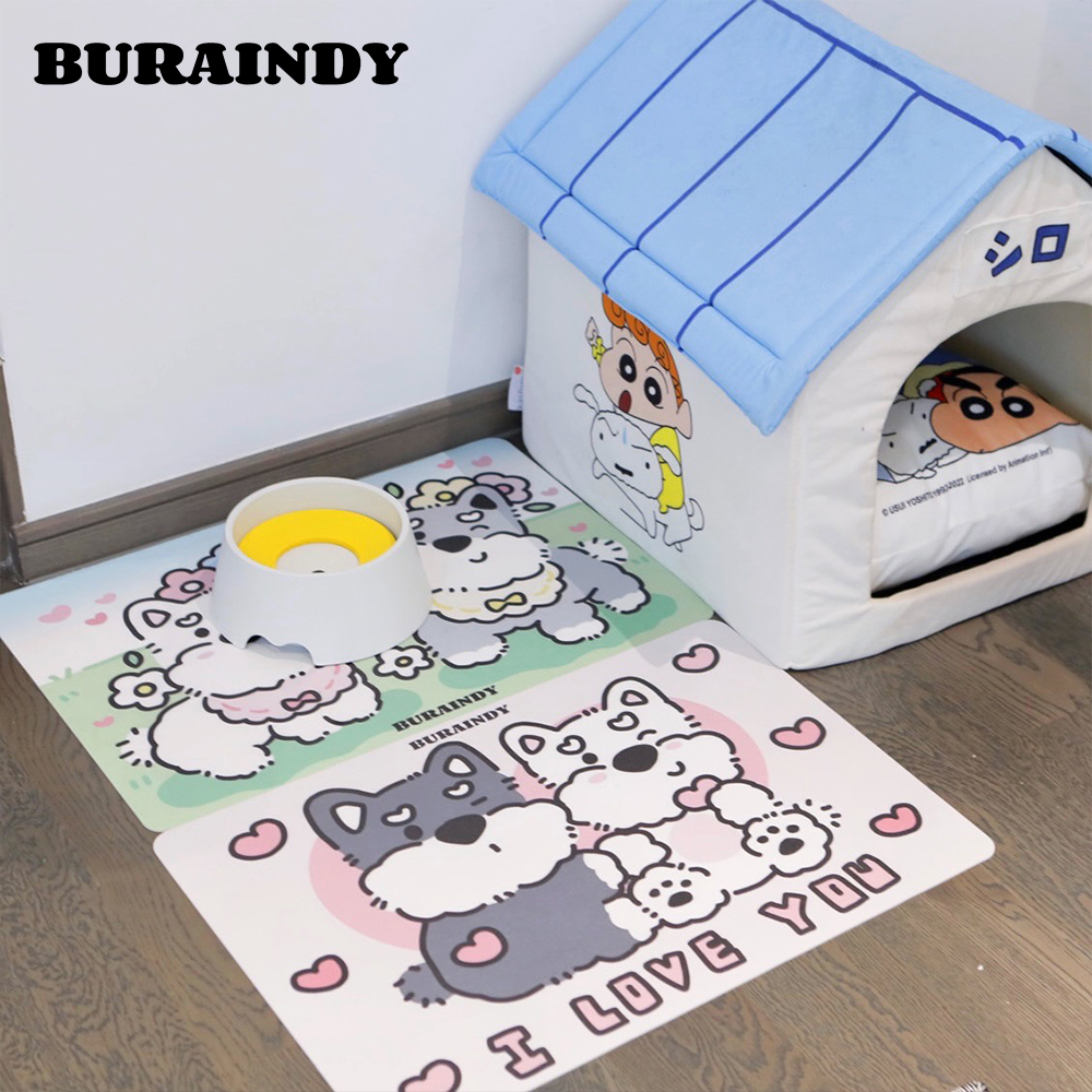 【BURAINDY】雪纳瑞原创周边宠物餐垫可爱PVC双面皮革防水防油耐脏