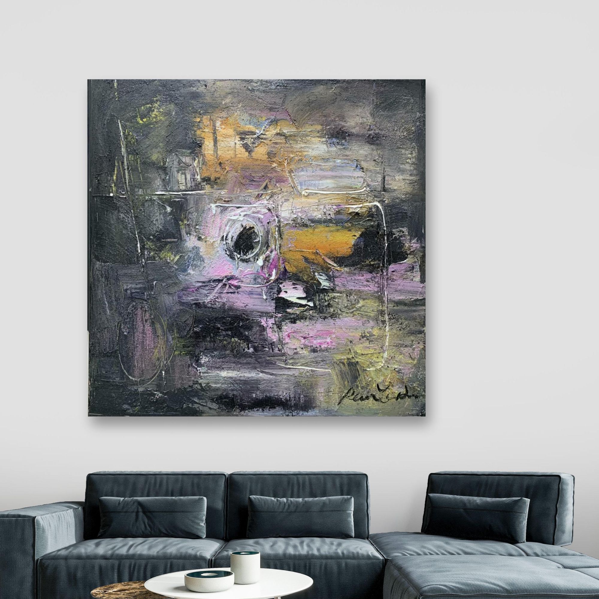 艺术家热带鱼作品原创古典作品【兮梦】玉龙雪山陈丹青挂画油画