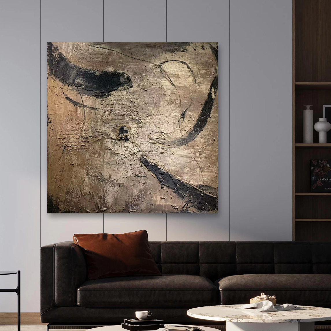 艺术家原创作品【落梦梧桐】复古客厅装饰用油画