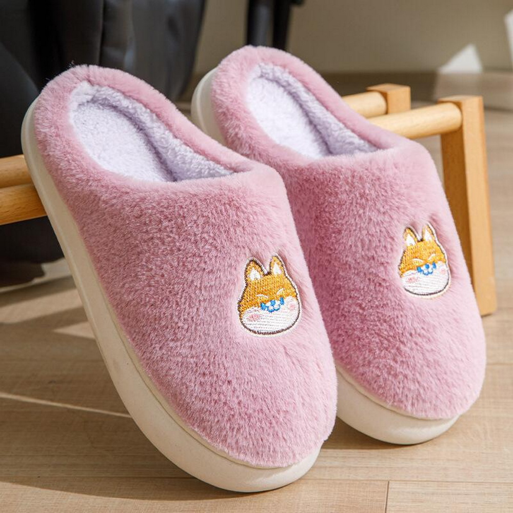 加绒毛拖加厚棉拖鞋棉拖鞋防滑保暖地板室内棉拖居家秋冬厚底冬天