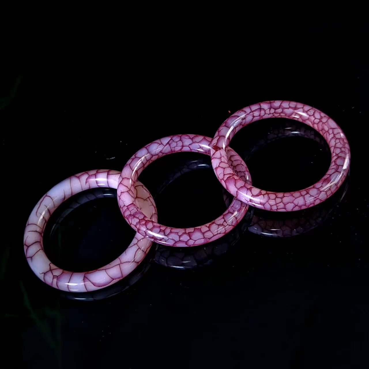 S1816【福嘟嘟】阿格流斯血脉玛瑙手镯-多样性发一件-圈口55-57