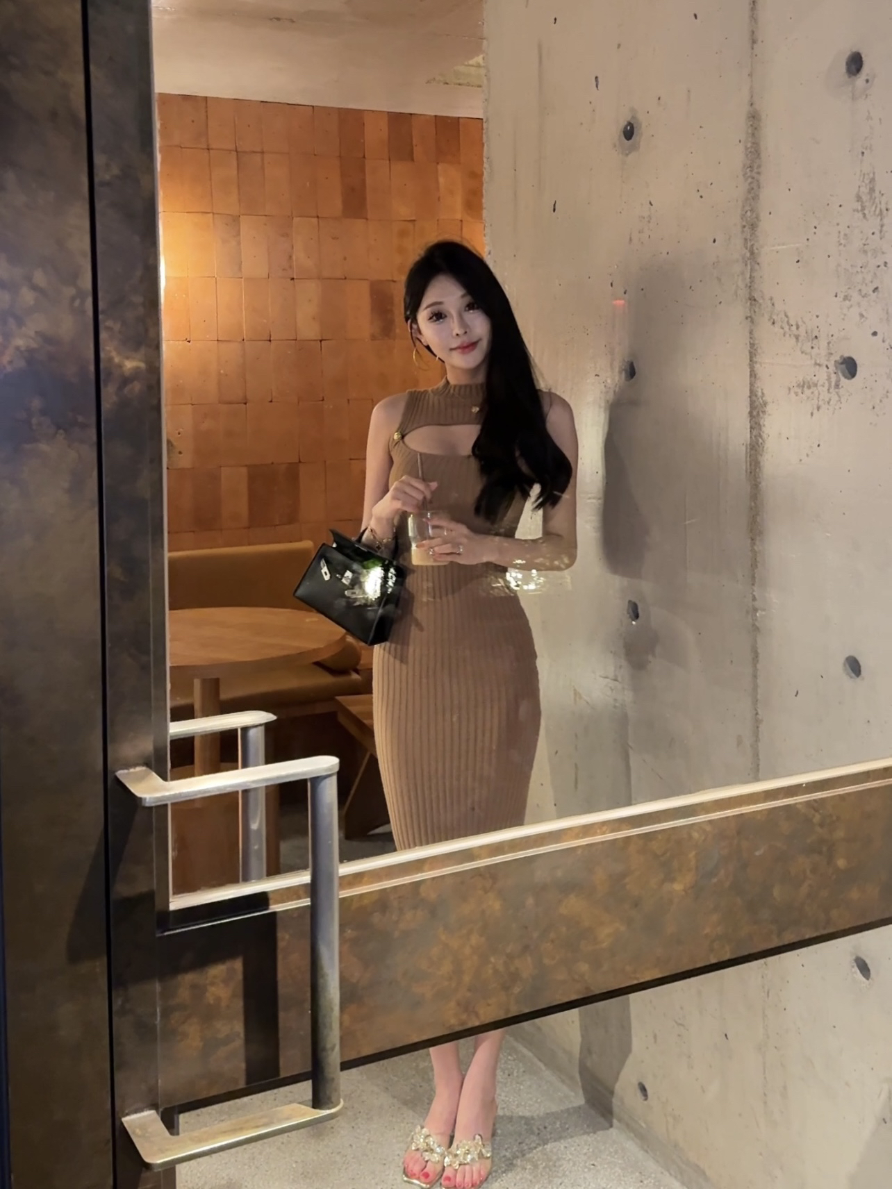 现货VK「CoCo」气质紧身初秋时尚ins连衣裙日常百搭打底性感薄款