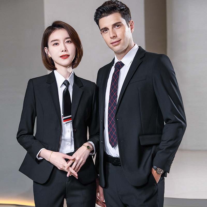 西服套装男职业装男女同款正装4s店工装售楼部秋冬马甲工作服西装