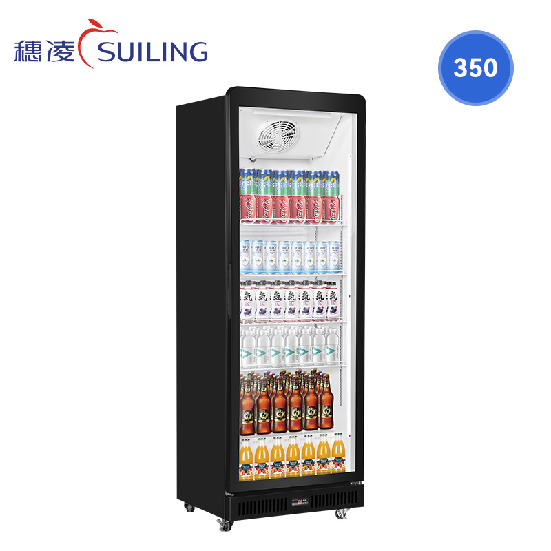 suiling/穗凌冰柜风冷无霜全屏展示柜冷藏立式单门饮料冰箱冰柜