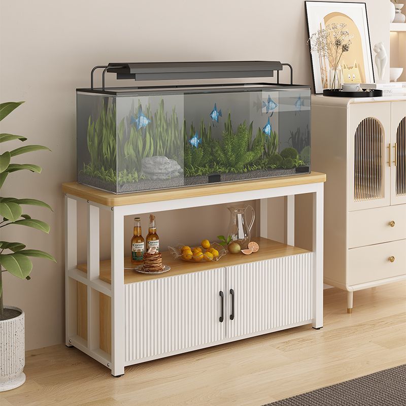 小扬哥推荐简约鱼缸架带底柜多层金属鱼缸柜储物柜水族箱专用架子