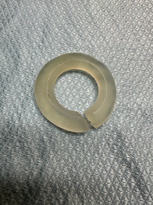 文化期天然玛瑙玦