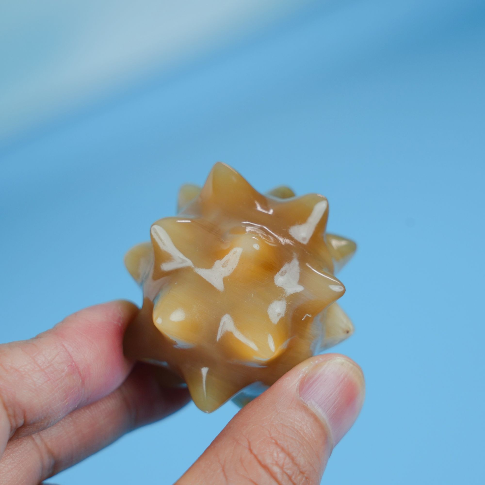 正宗牦牛角刺球把玩件手部按摩肌肉按摩男女通用防静电