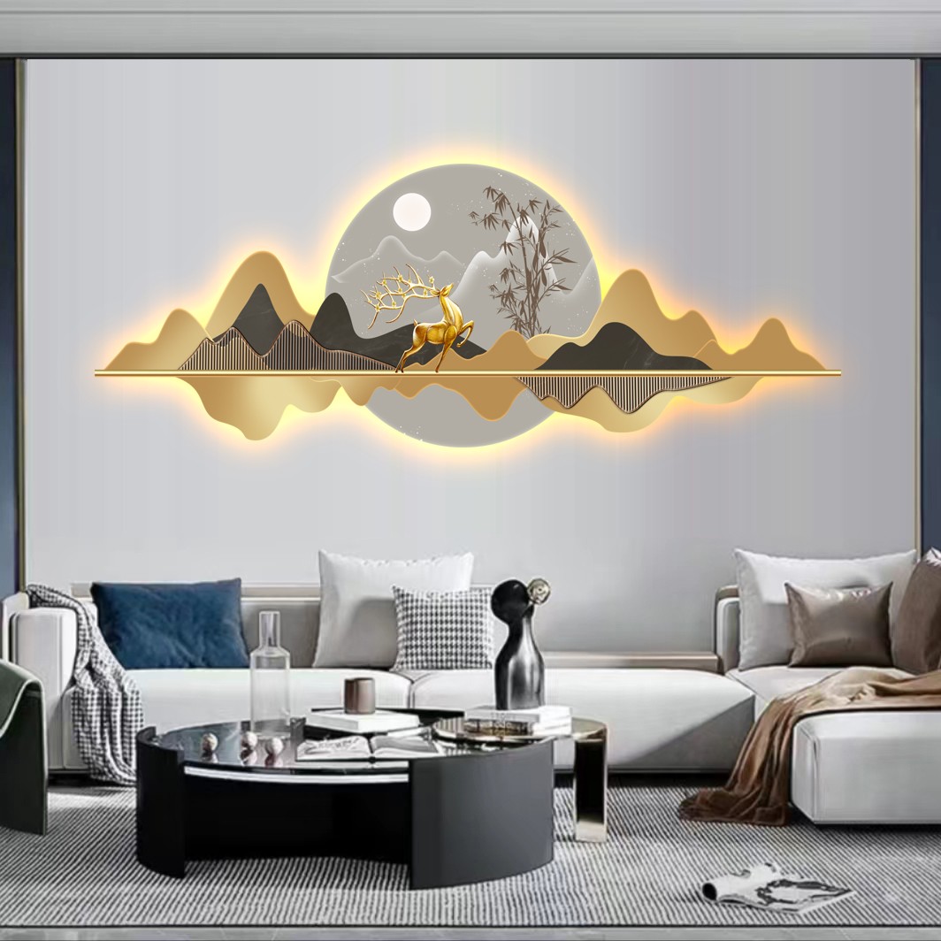 现代新中式轻奢风无线充电氛围感专业艺术美观展示产品