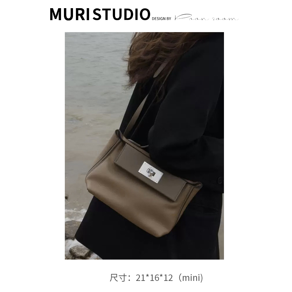 【2424】全真牛皮钢五金2424凯莉包单肩斜跨手提高级感