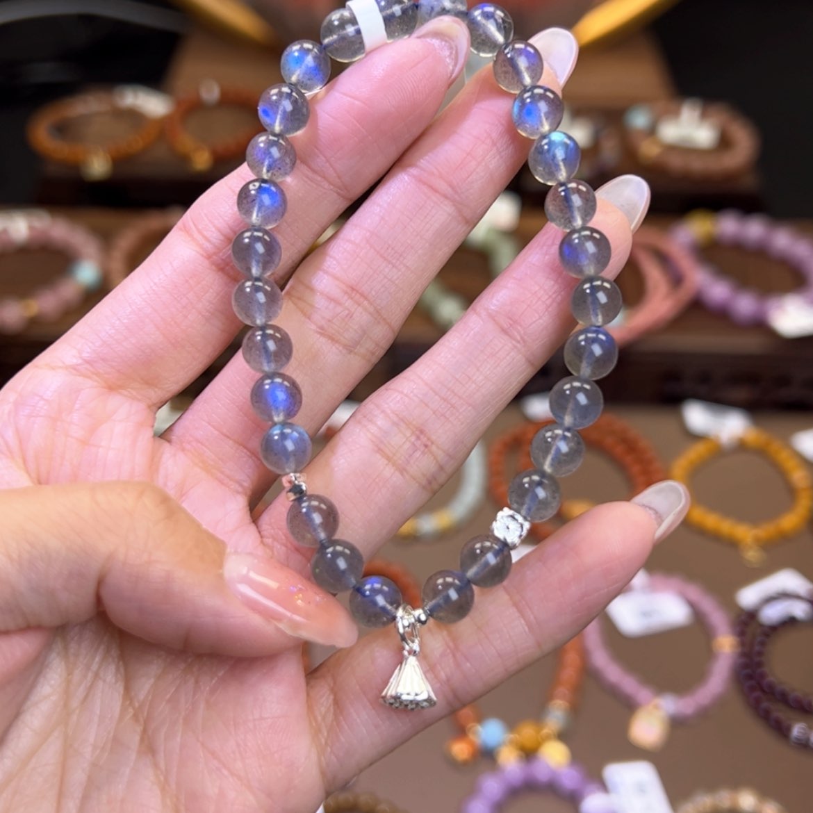 【闪购商品】长石手链银S925镶嵌