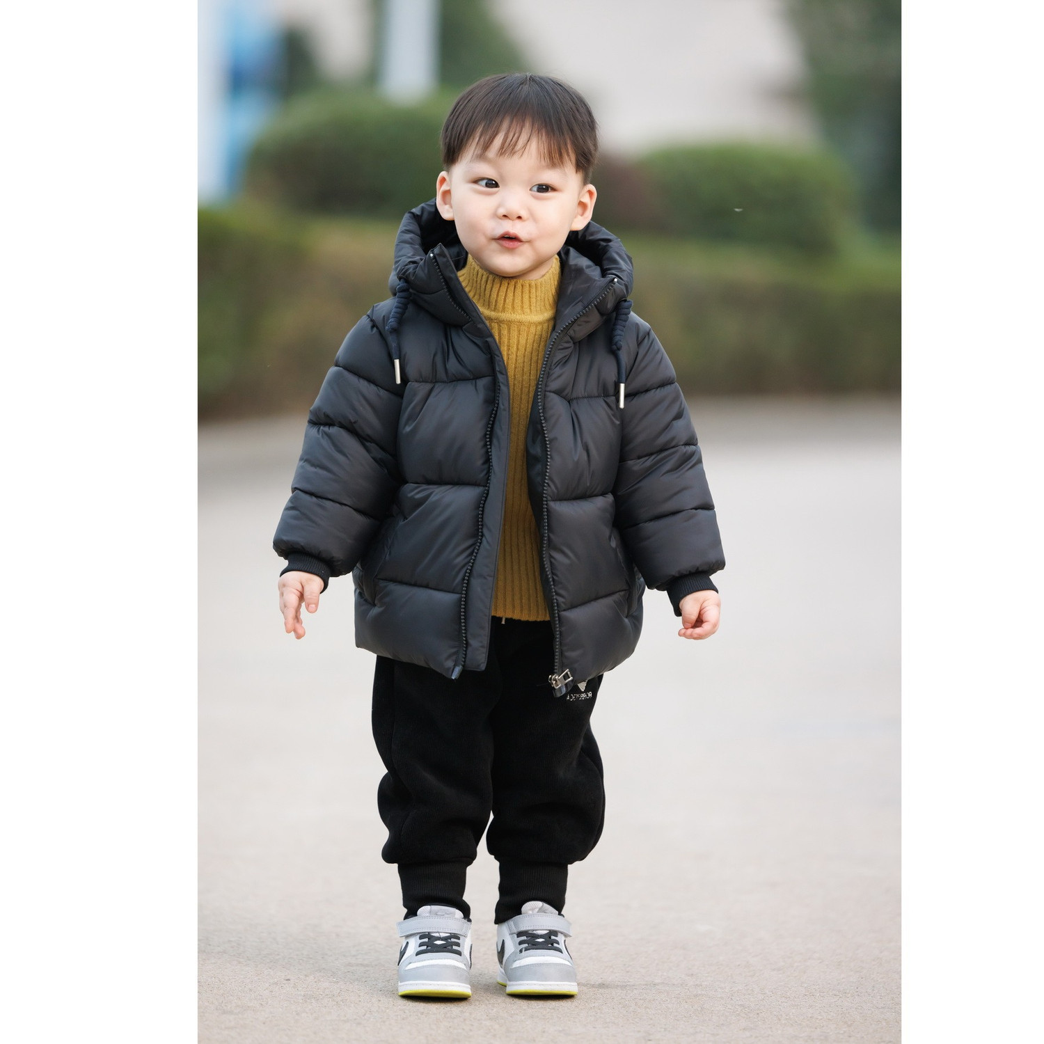 童装男童冬季新款棉服中小童男宝宝保暖棉服儿童时尚冬款洋气外套