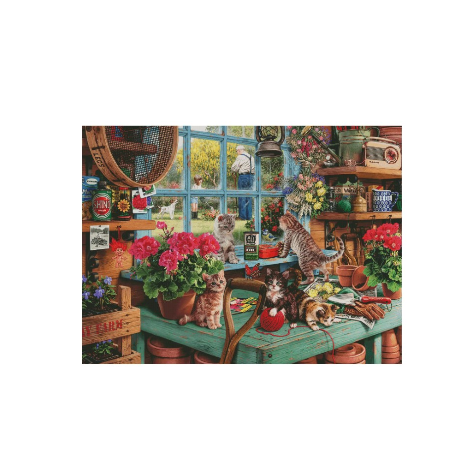 【ZZ4830-猫咪花房】十字绣2024年新款自己绣客厅小格印花小