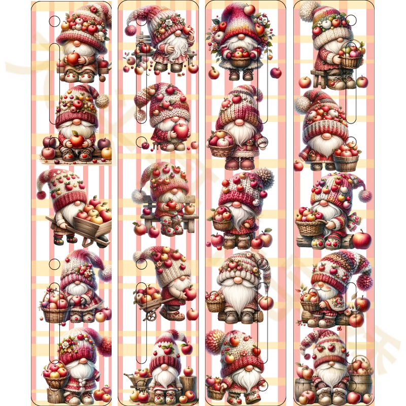 【BBCK1019-苹果小矮人绷布神器 20X4cm4 个一组长宽】十字绣工具