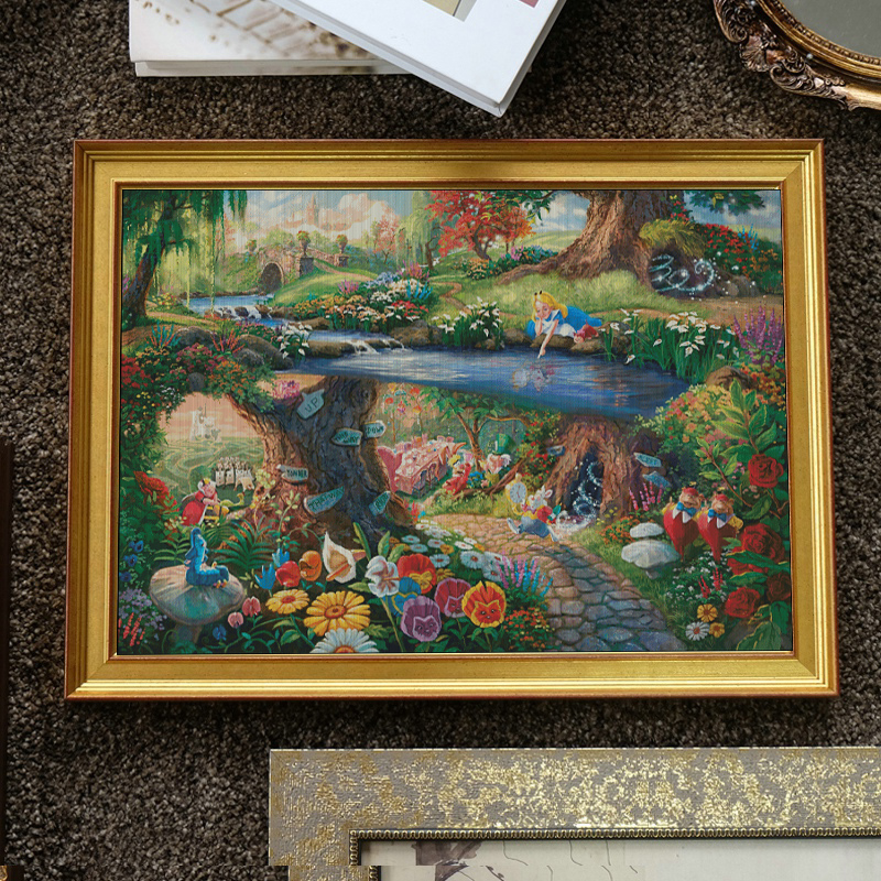 爱lisi河边仙境十字绣2022新款自己绣手工客厅卧室卡通简约印花