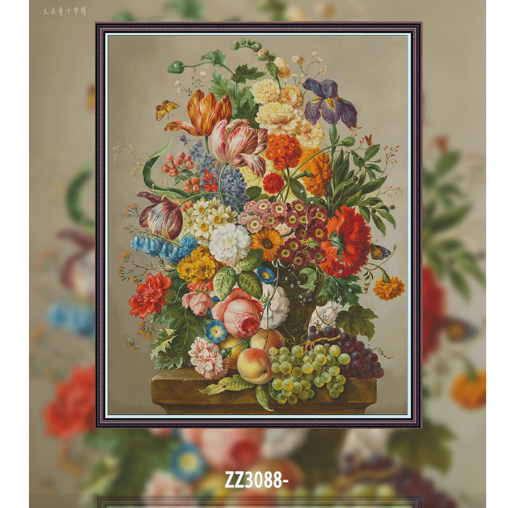 【ZZ3088-盛放】十字绣2023新款客厅卧室自己绣