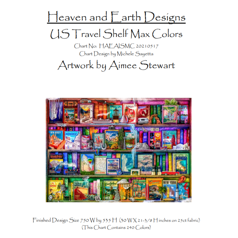 美国旅行架子十字绣2022新