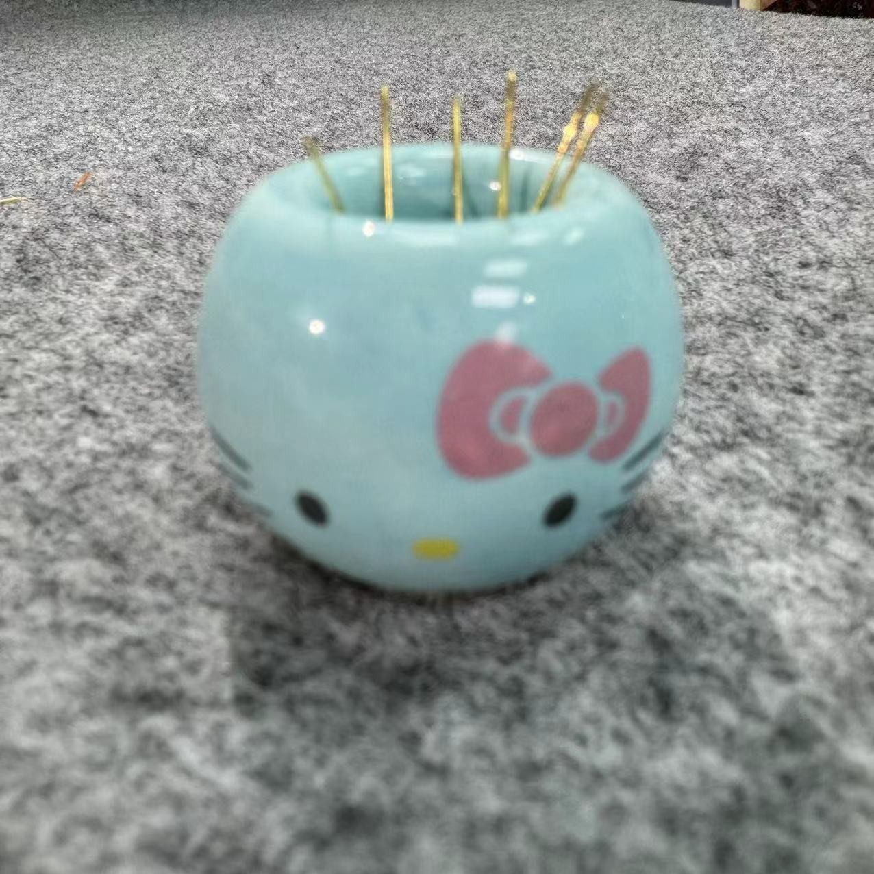 【圆形吞针兽】十字绣2024新款工具卡通针筒吞针兽磁铁剪刀收纳工具