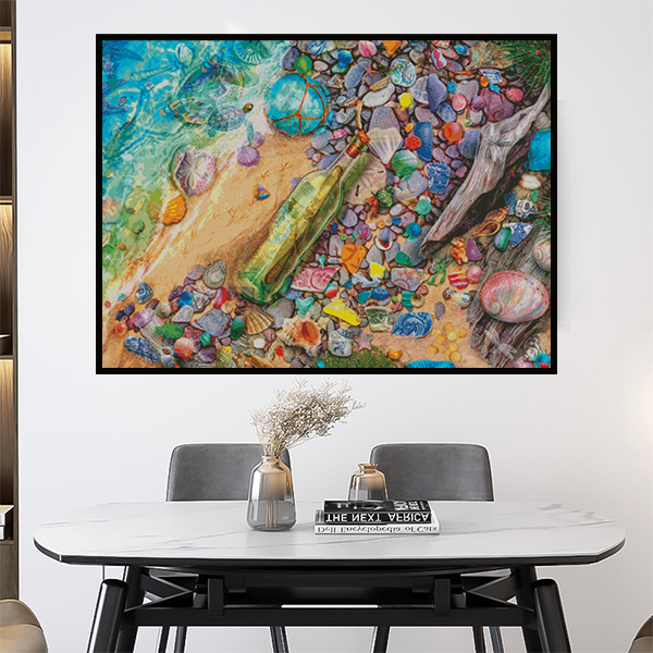 【JJ2032-漂流瓶重绘239色】沙滩漂流瓶十字绣2022新款自己绣