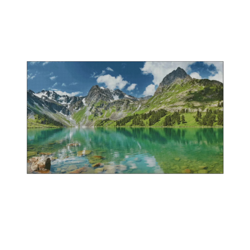 【ZZ3632-倒映的风景】十字绣2023新款绣欧式风景小件线绣客厅卧