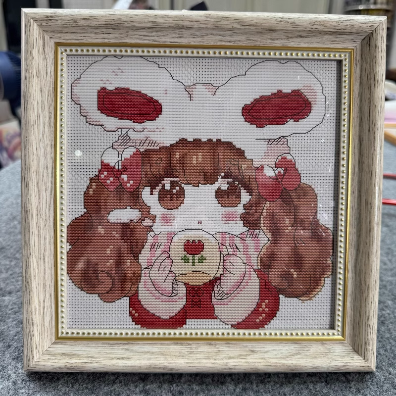 【CC2381-小女孩1】十字绣2024新款客厅餐厅简单简约竖版