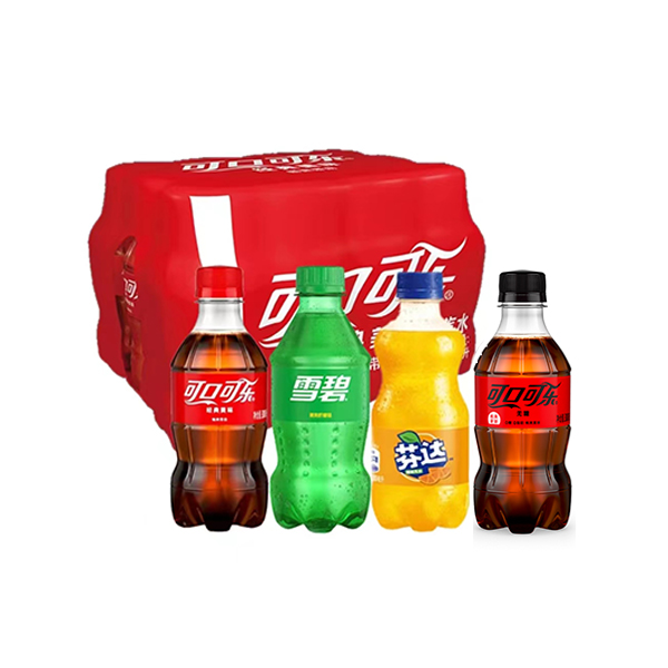 经典可口可乐清爽雪碧柠檬味芬达橙味零度300ml*12瓶饮料瓶装畅饮