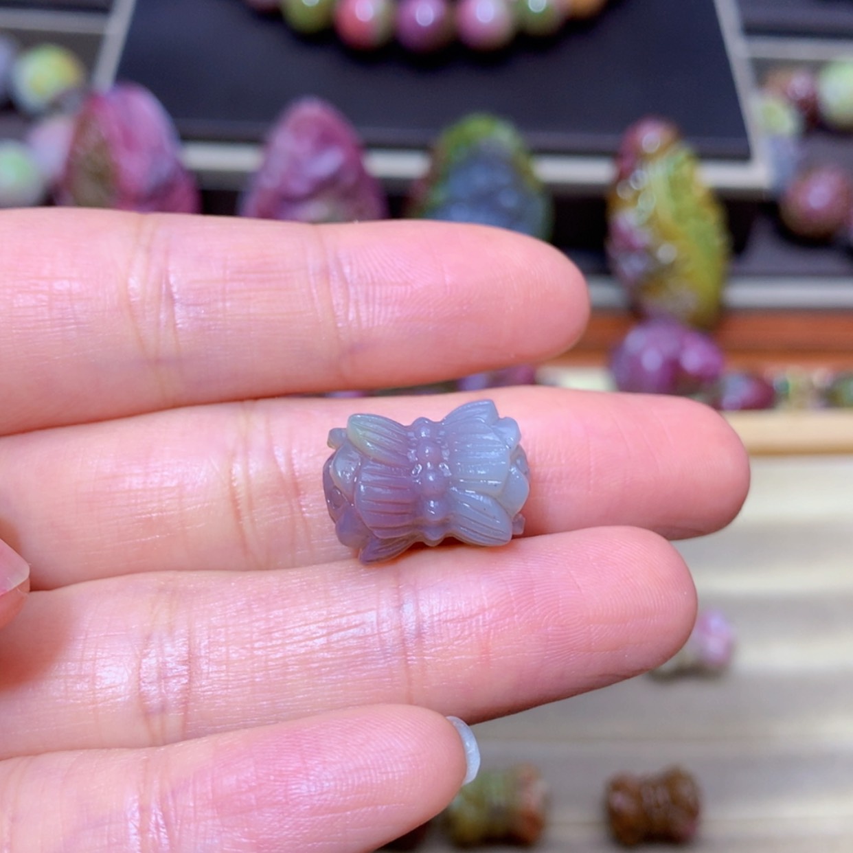 【闪购商品】玛瑙挂件未镶嵌曲****理盐源定制