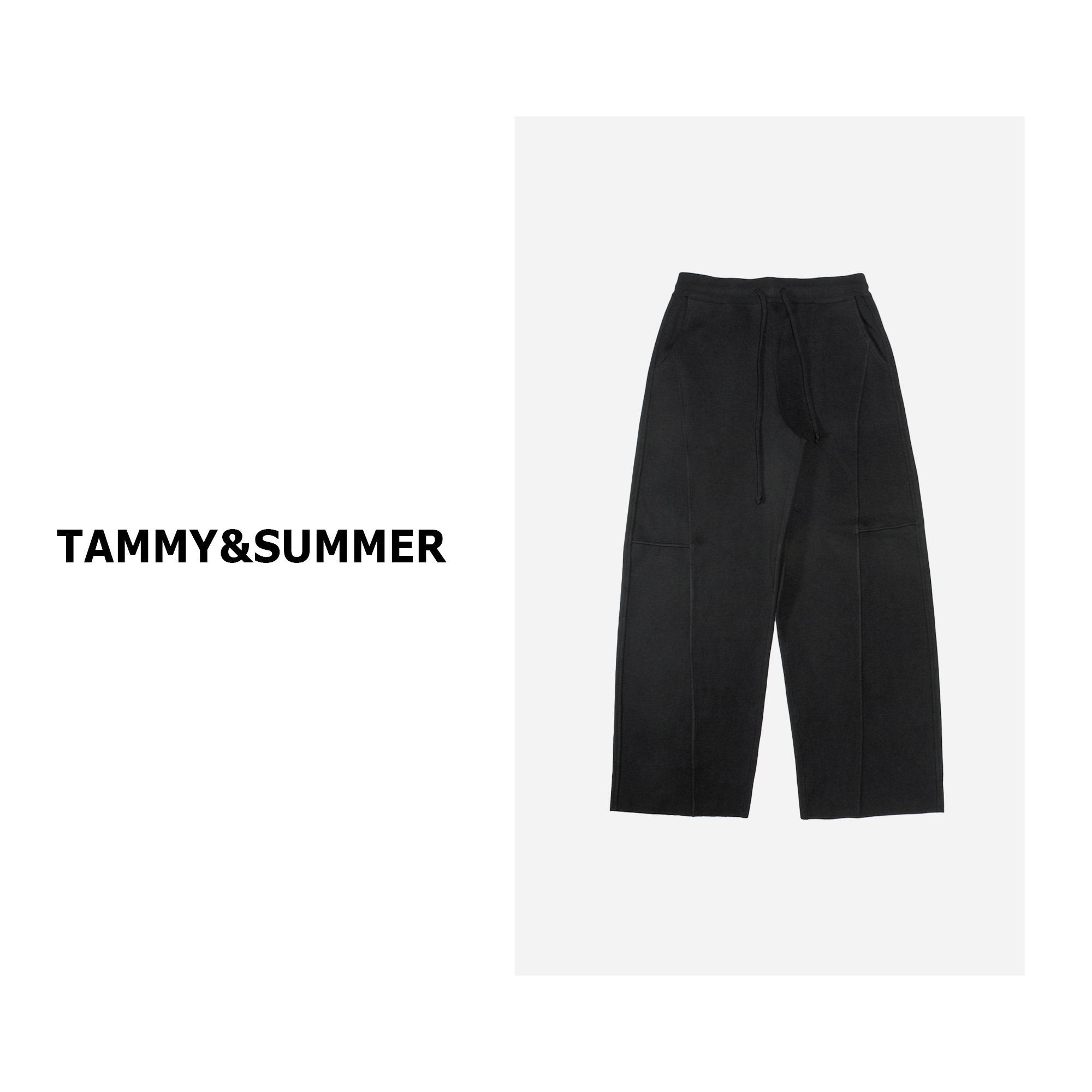 【Tammy&Summer】廓形宽松版直筒休闲裤纯色垂感阔腿裤A225
