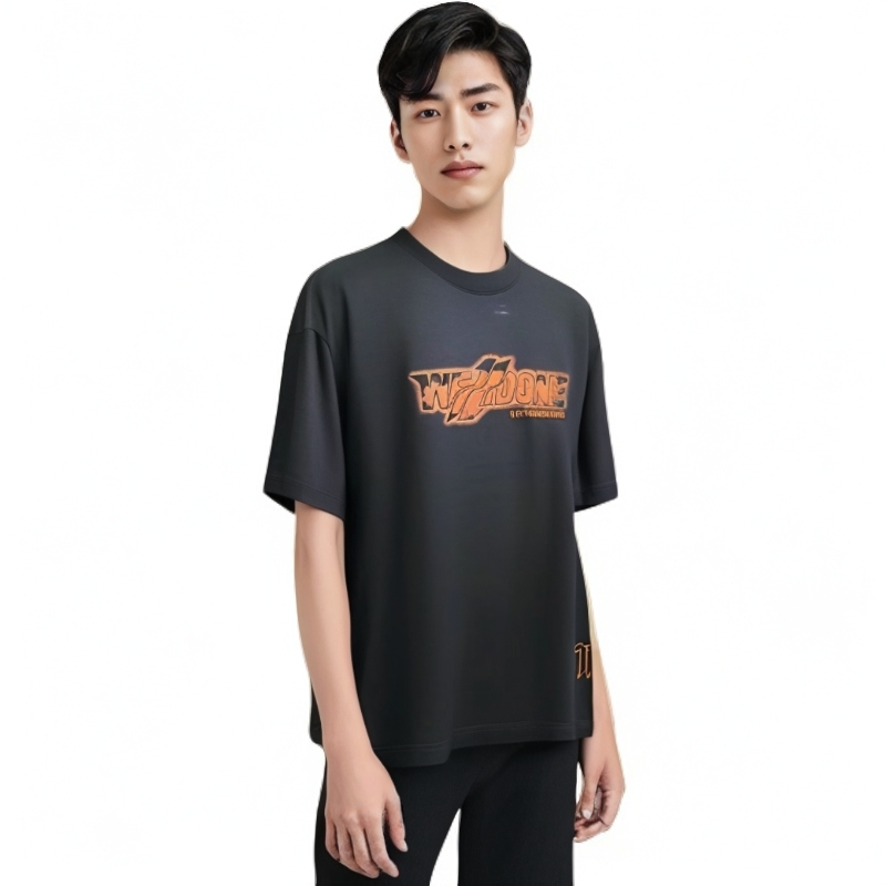 全新未使用  WE11DONE PRAIS男女同款轻奢经典印花LOGOT恤休闲