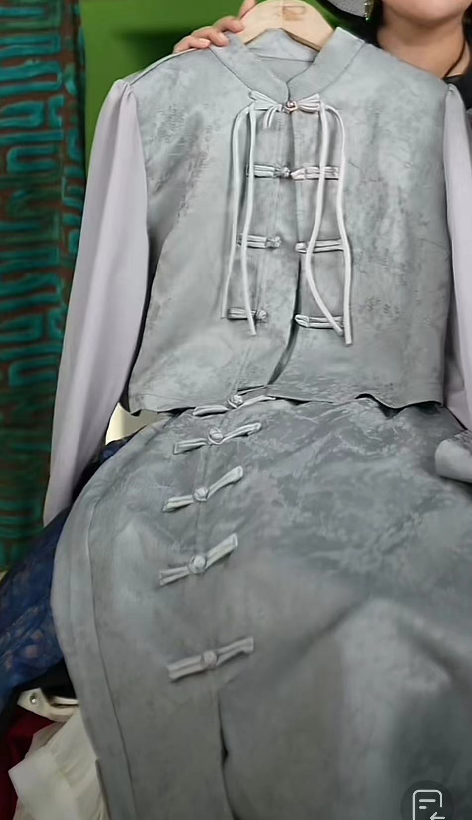 【两件套】新中式国风套装2024新款复古长袖套装T1044