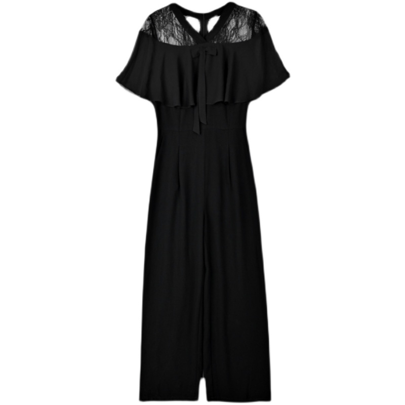 气质显瘦阔腿时尚名媛连体裤T008