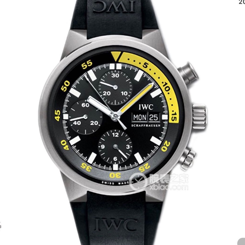 99新 IWC/万国 万国海洋时计系列蓝黑色盘面42MM腕表单表