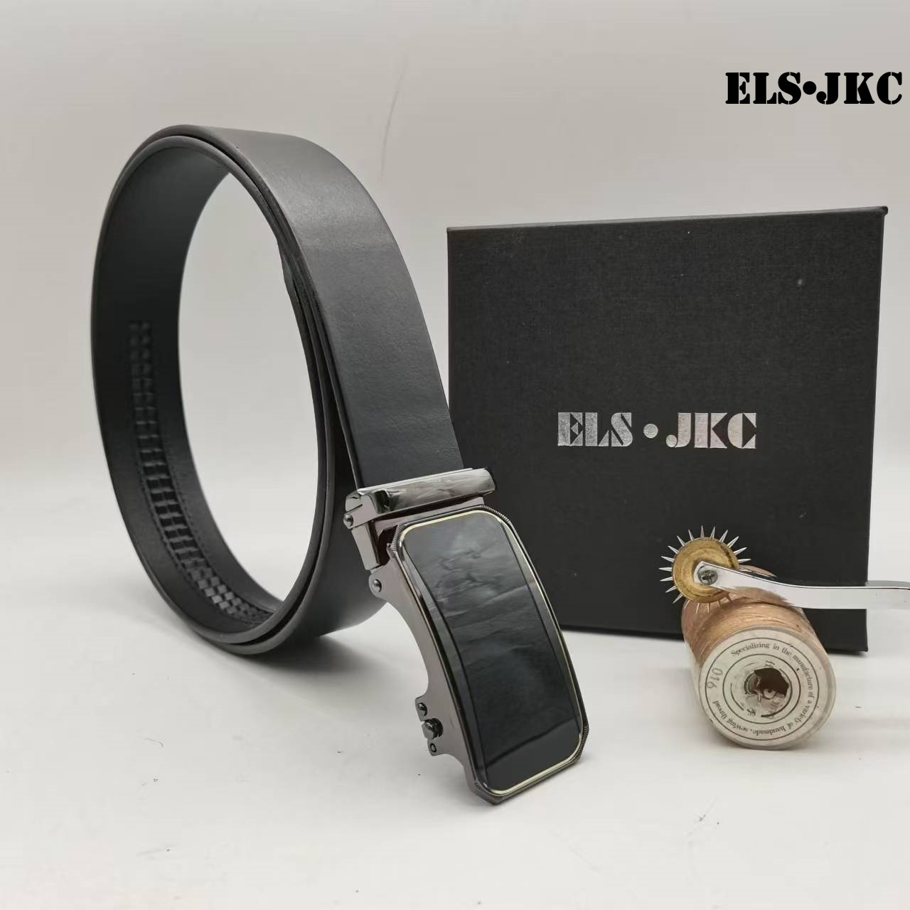 ELS.JKC品牌复古做旧自动扣皮带