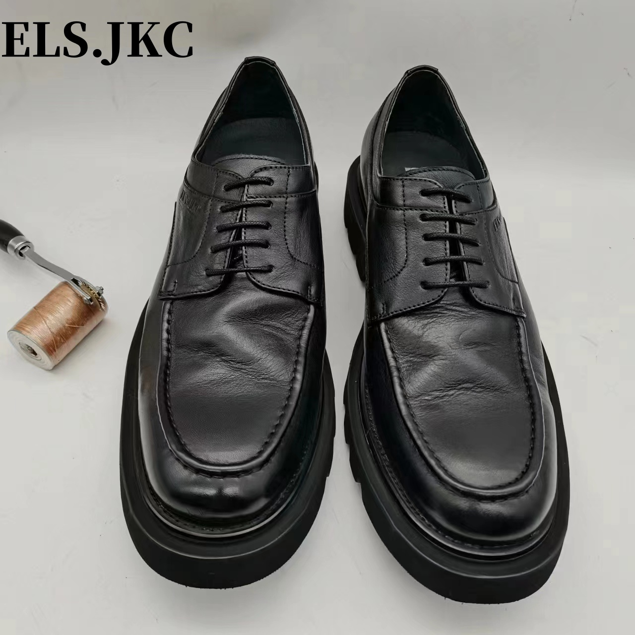 ELS•JKC品牌，男士俄款马皮手工捷克商务皮鞋