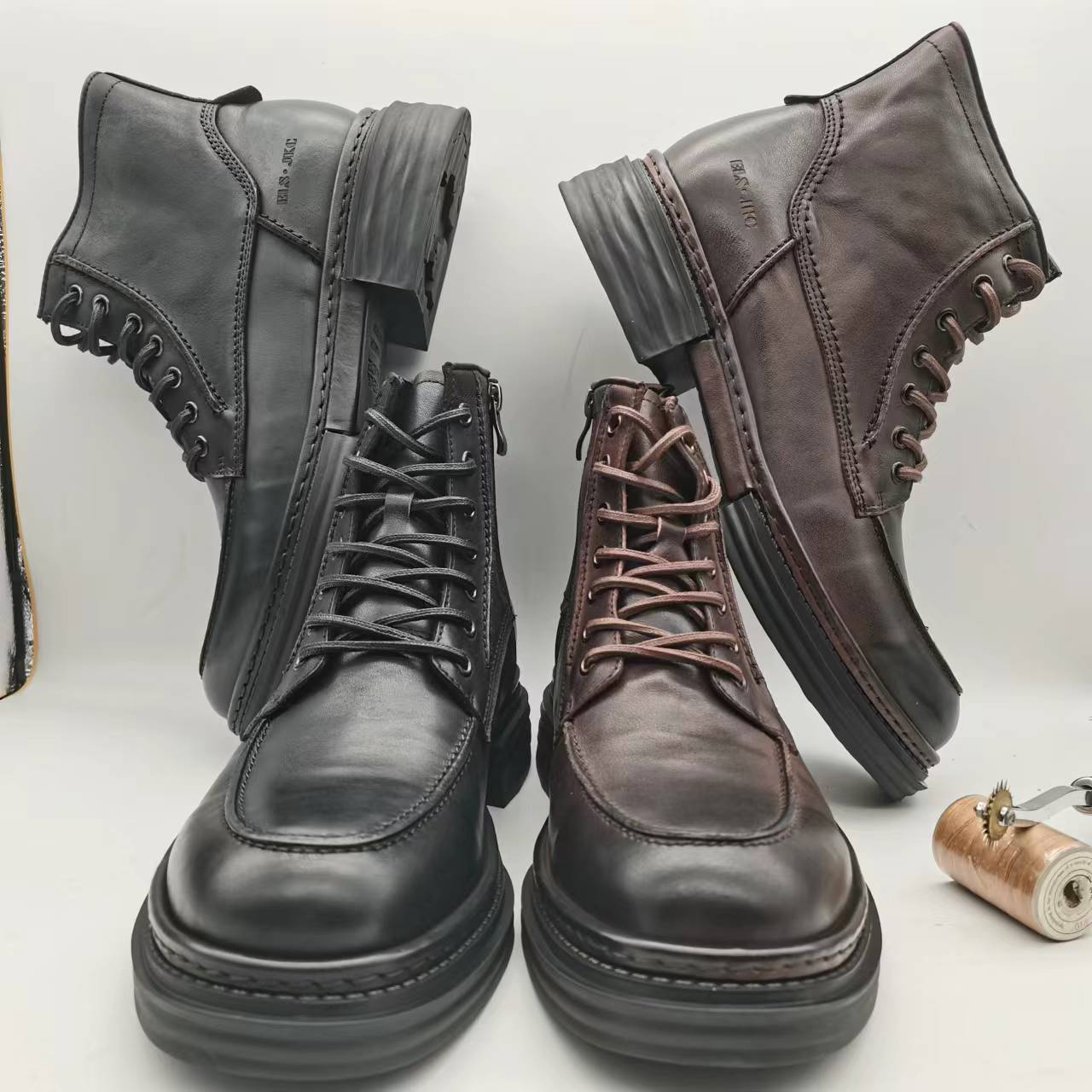 ELS•JKC品牌，男士俄款范特累切尔西靴