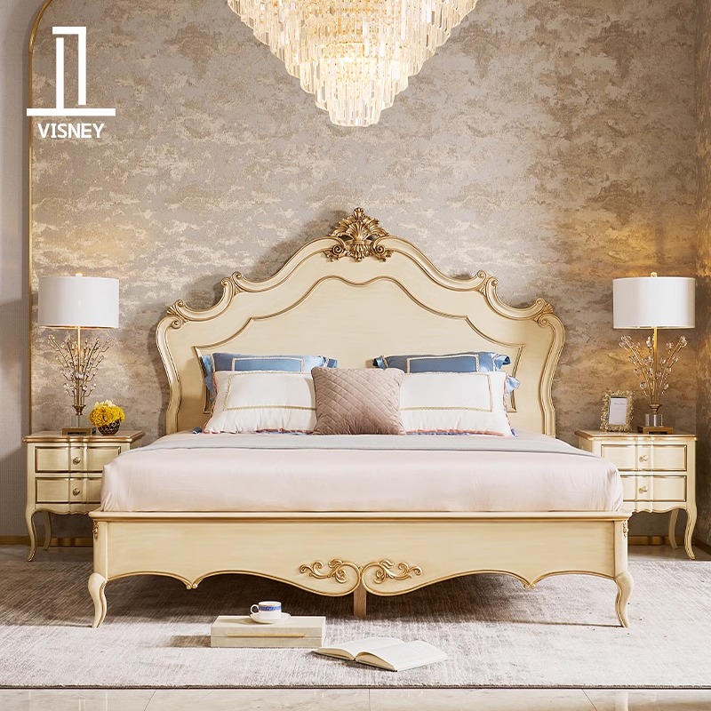 卫诗理 Sophie宫廷复古小法式实木床高端欧式主卧新婚双人大床EF2