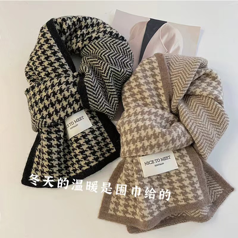 浪漫纯色~ 时尚韩版百搭围巾ins风柔软针织保暖情侣围脖