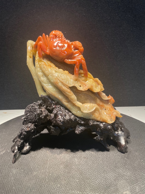 寿山石山水田黄印章印摆件貔貅手把件石雕工艺品入门玄关奇石