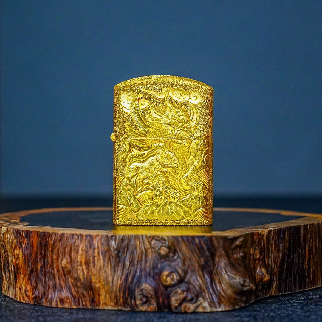 【慕雨手作】 纯手工唐草纹随身便携打火机男士高端礼品           